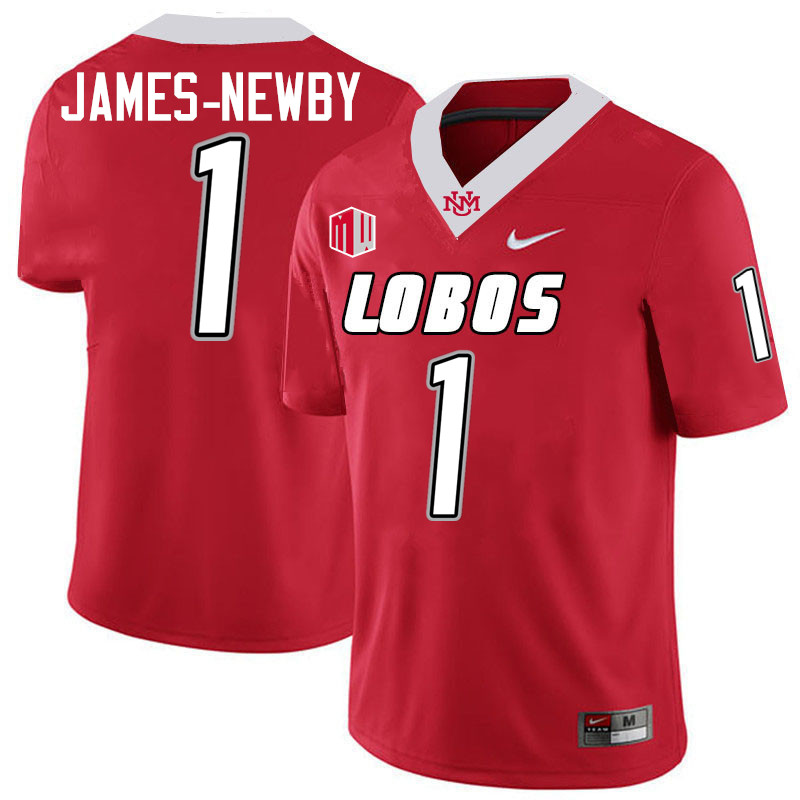 Keyshawn James-Newby UNM Lobos Jersey,New Mexico Lobos Football Jersey,Uniforms-Red